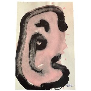 Zen Abstract Painting – Original Minimalist Spiritual Art on Paper  Bailey Craig